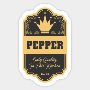 Kitchen Label Pepper Sticker